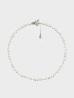 Sale Aeyde Saylor Pearl and Palladium-Plated Necklace Palladium/Pearl