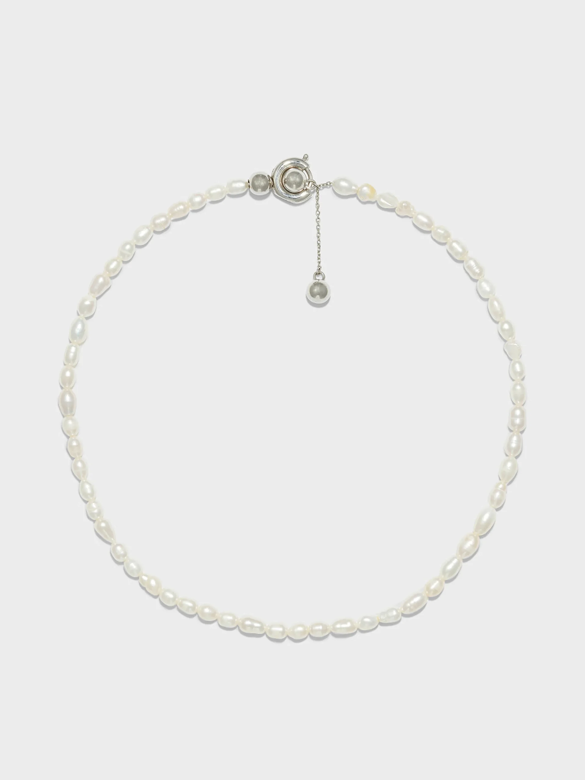Sale Aeyde Saylor Pearl and Palladium-Plated Necklace Palladium/Pearl