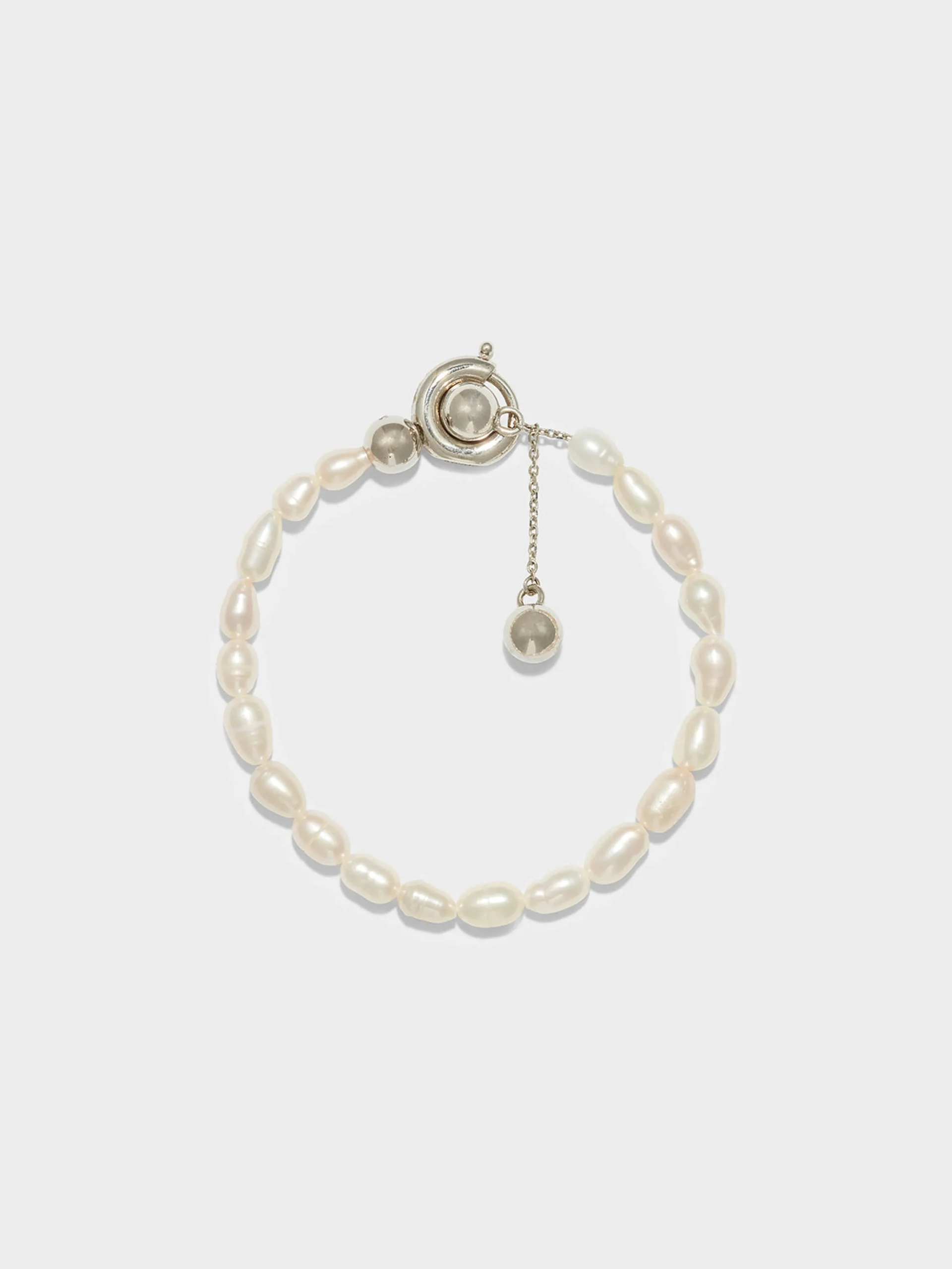 Discount Aeyde Seth Pearl and Palladium-Plated Bracelet Palladium/Pearl