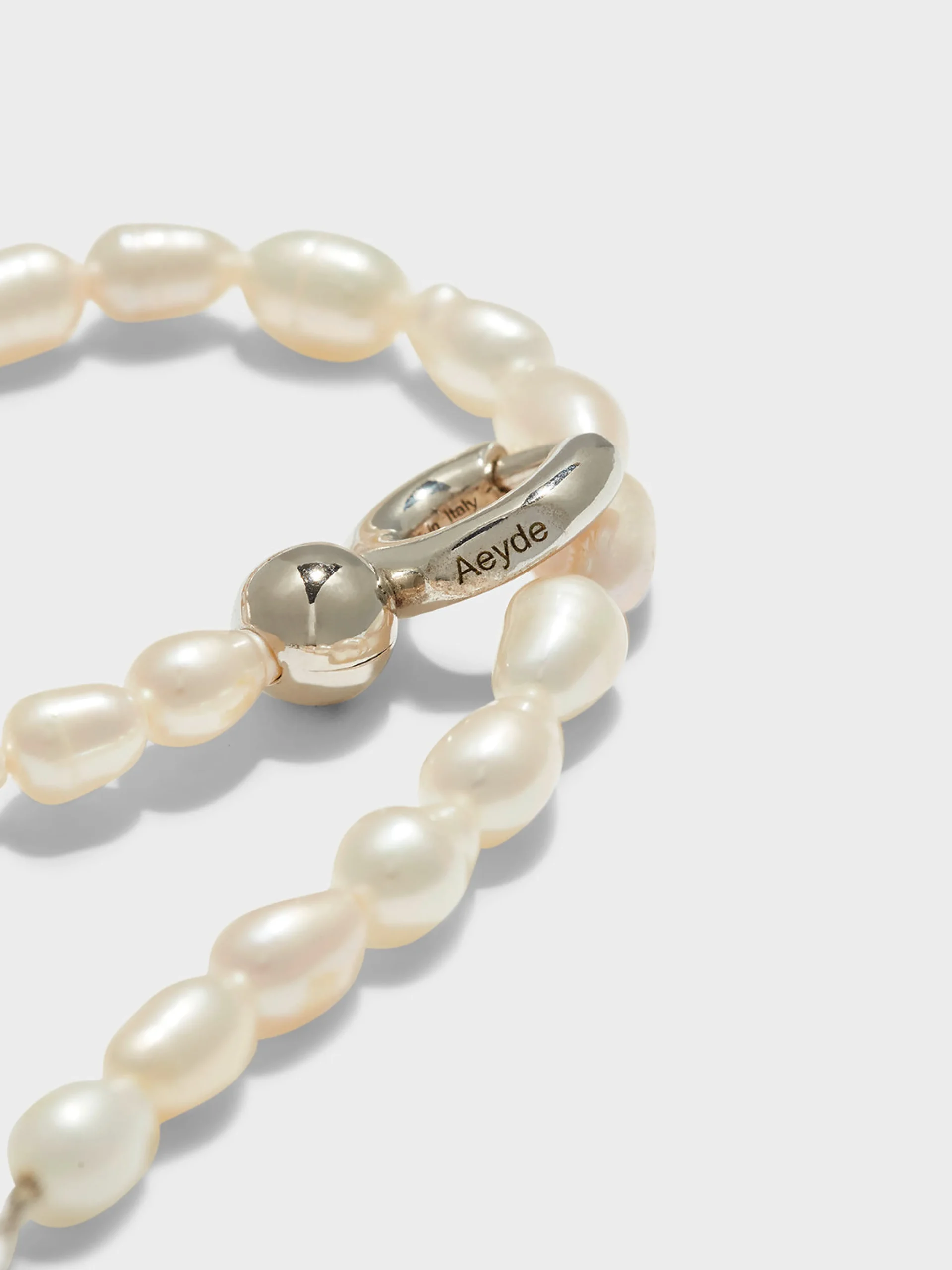 Discount Aeyde Seth Pearl and Palladium-Plated Bracelet Palladium/Pearl