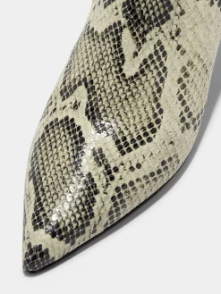 Best Aeyde Sofie Leather Ankle Boots Creamy Snake