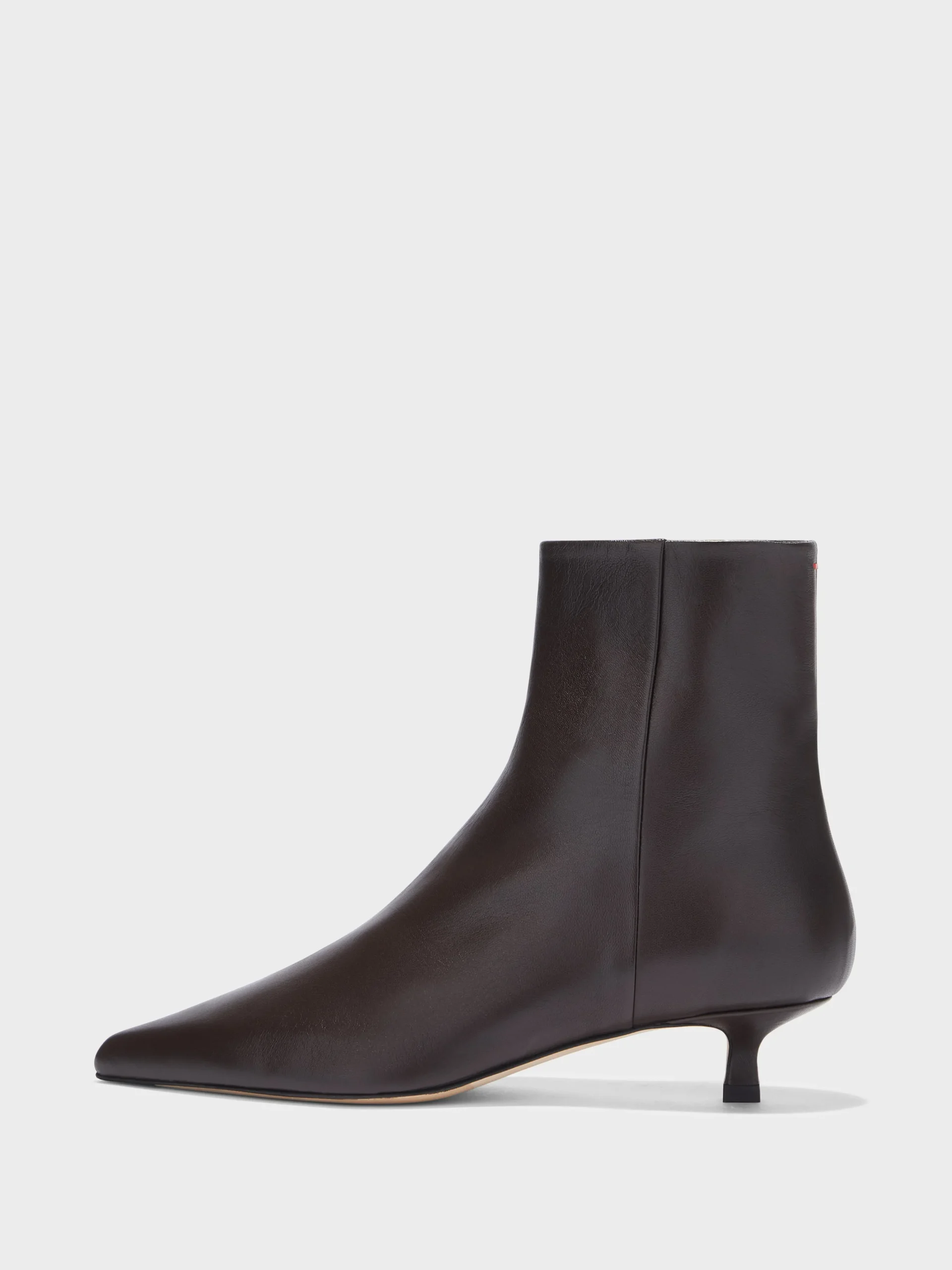 Fashion Aeyde Sofie Leather Ankle Boots Moka Nappa