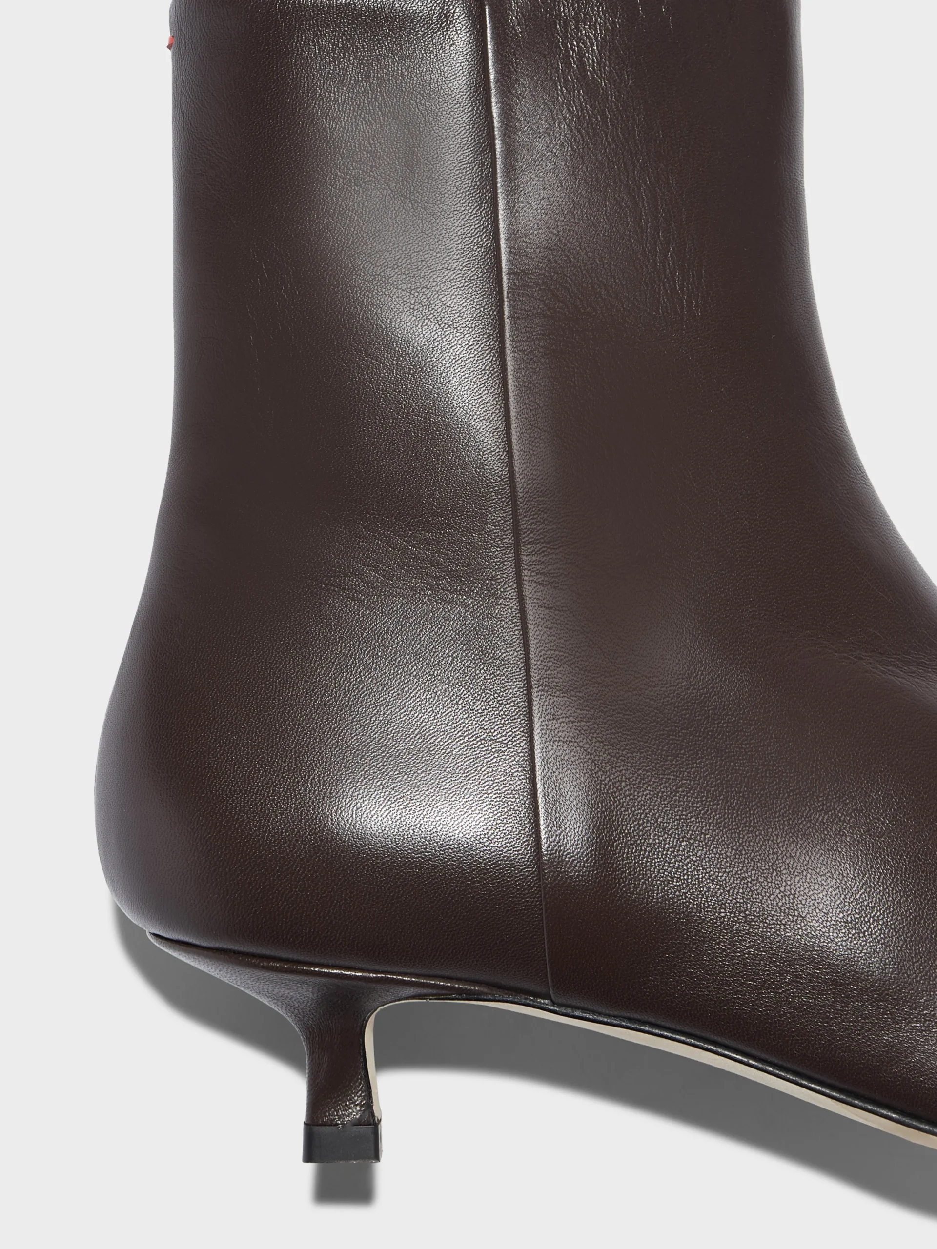 Fashion Aeyde Sofie Leather Ankle Boots Moka Nappa