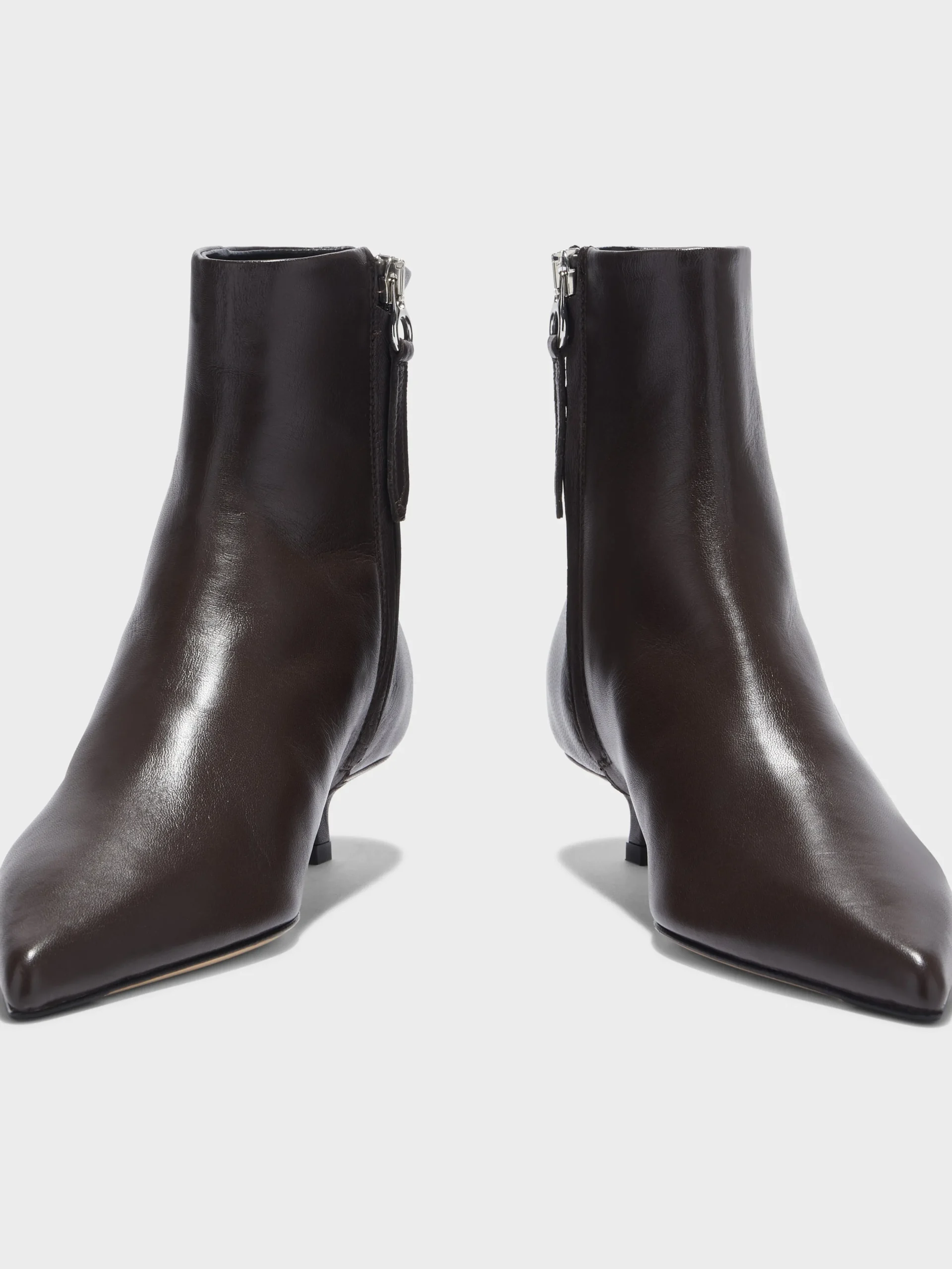 Fashion Aeyde Sofie Leather Ankle Boots Moka Nappa