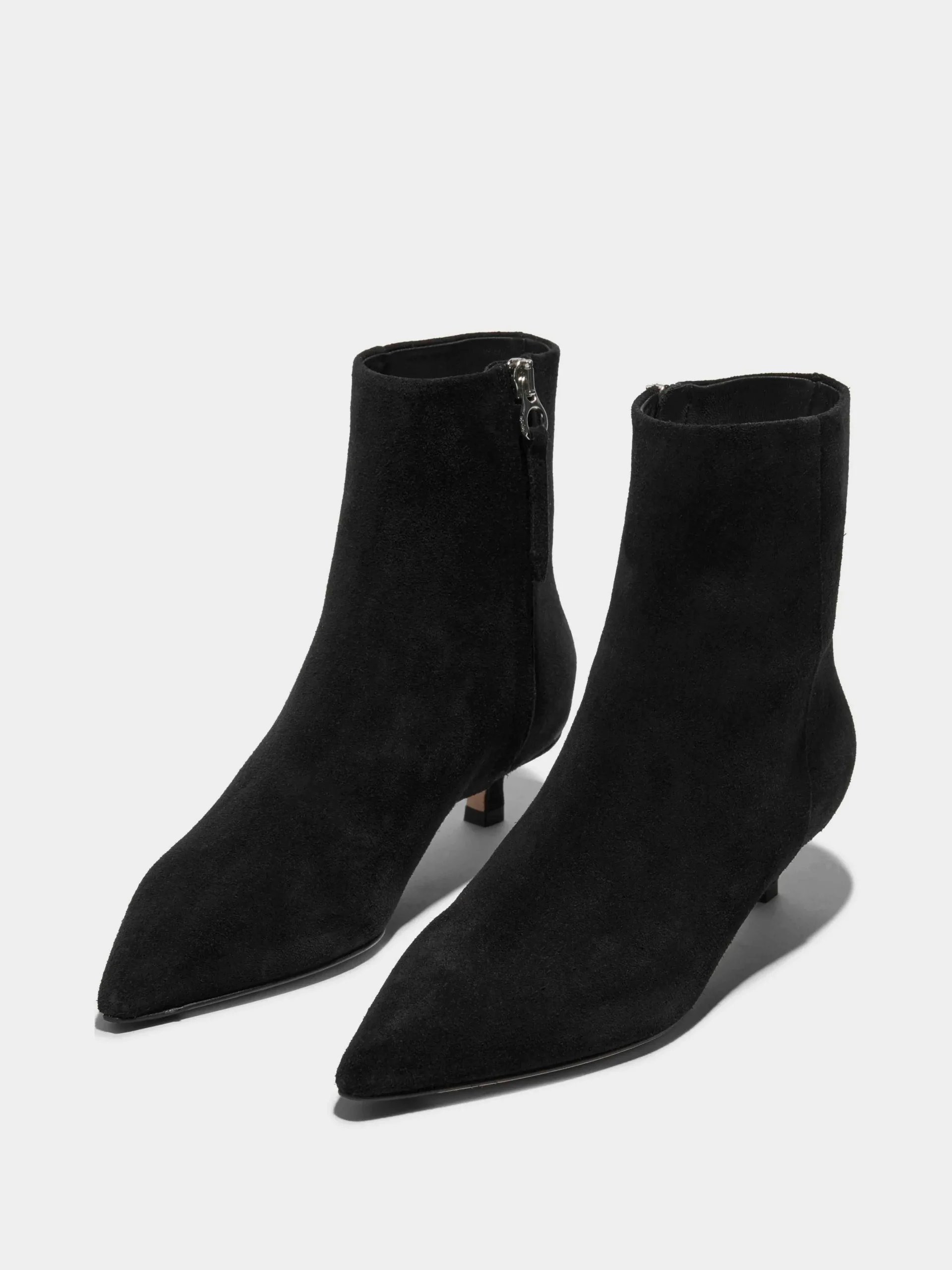 Discount Aeyde Sofie Suede Ankle Boots Black Suede