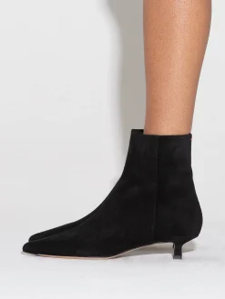 Discount Aeyde Sofie Suede Ankle Boots Black Suede