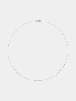 Best Aeyde Stevie Palladium-Plated Chain Necklace Palladium Plated Sterling Silver