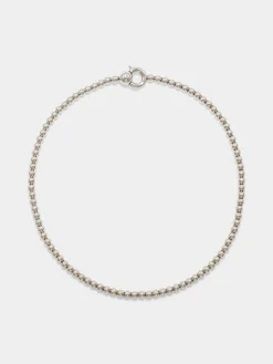 Discount Aeyde Syd Ball Chain Palladium-Plated Necklace Palladium Plated