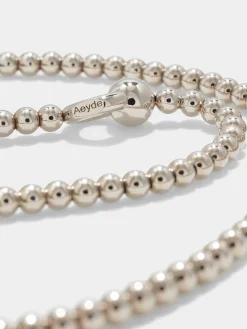 Discount Aeyde Syd Ball Chain Palladium-Plated Necklace Palladium Plated