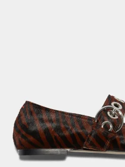 Fashion Aeyde Uma Eyelet Ponyhair Mary-Janes Moka Ponyhair