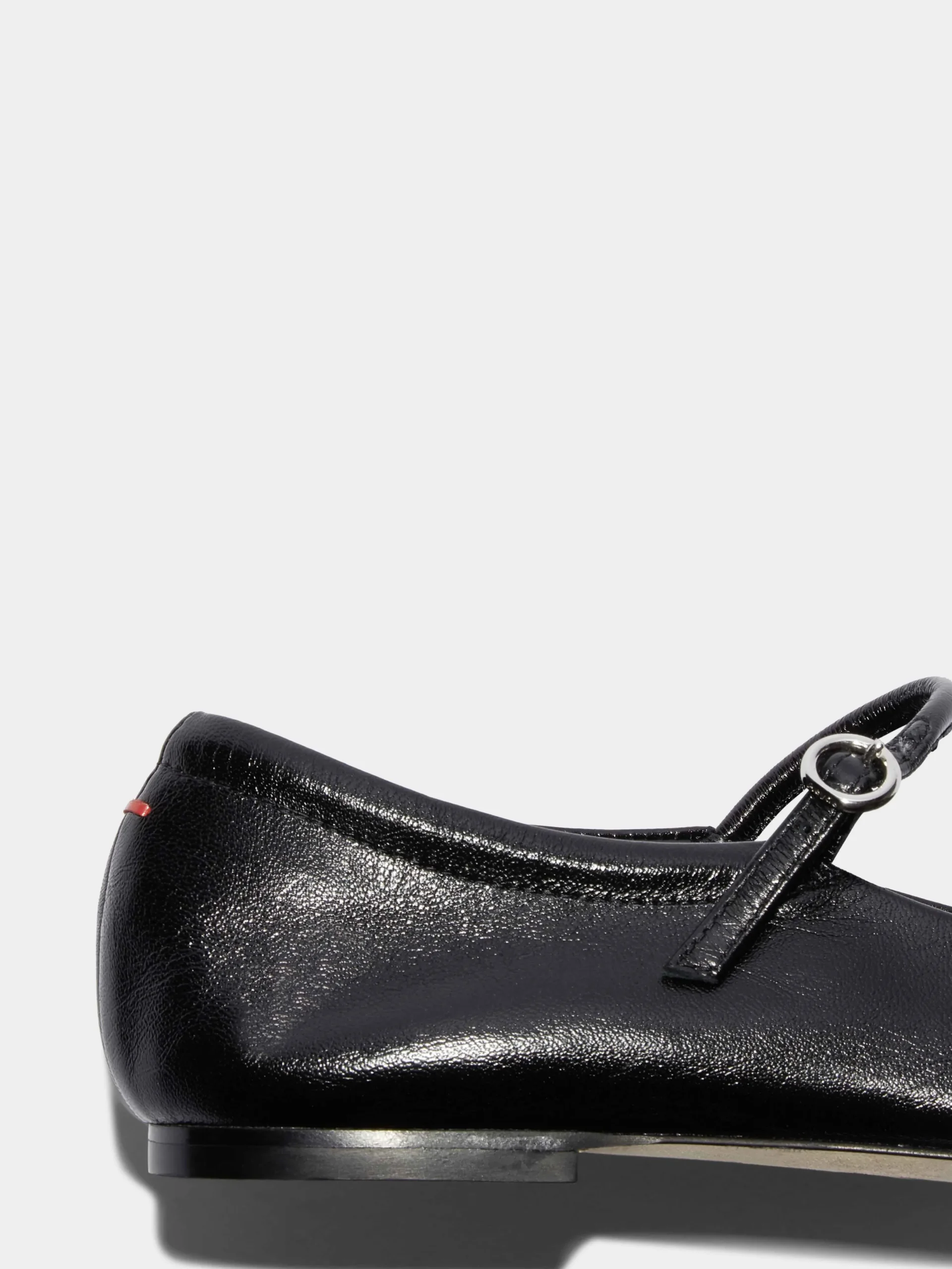 Best Aeyde Uma Leather Mary-Jane Flats Black Nappa