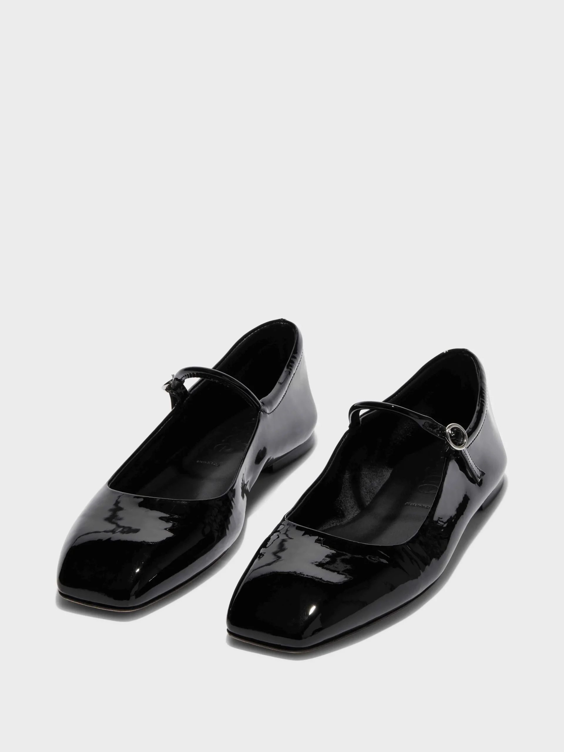 Sale Aeyde Uma Leather Mary-Jane Flats Black Patent