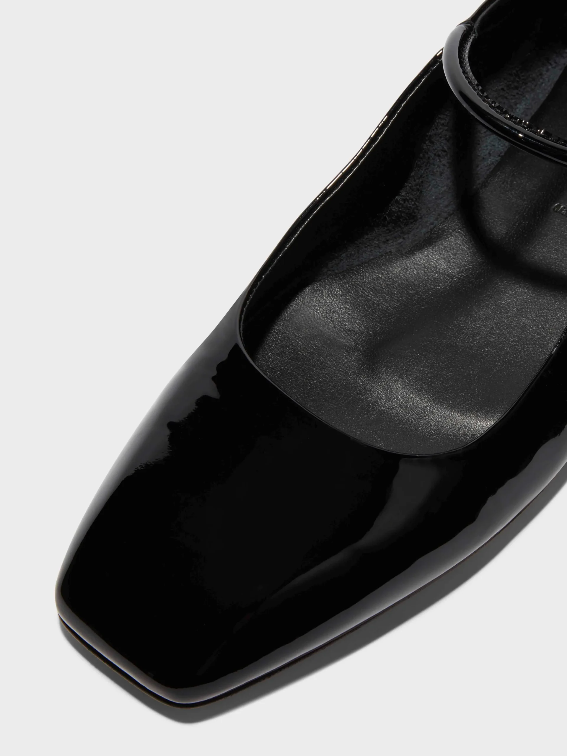 Sale Aeyde Uma Leather Mary-Jane Flats Black Patent