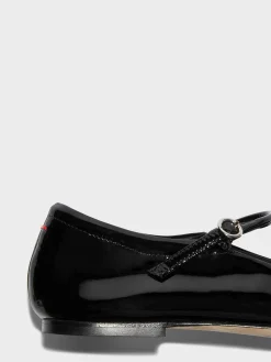 Sale Aeyde Uma Leather Mary-Jane Flats Black Patent