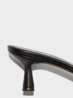 Fashion Aeyde Vero Leather Mules Black Nappa