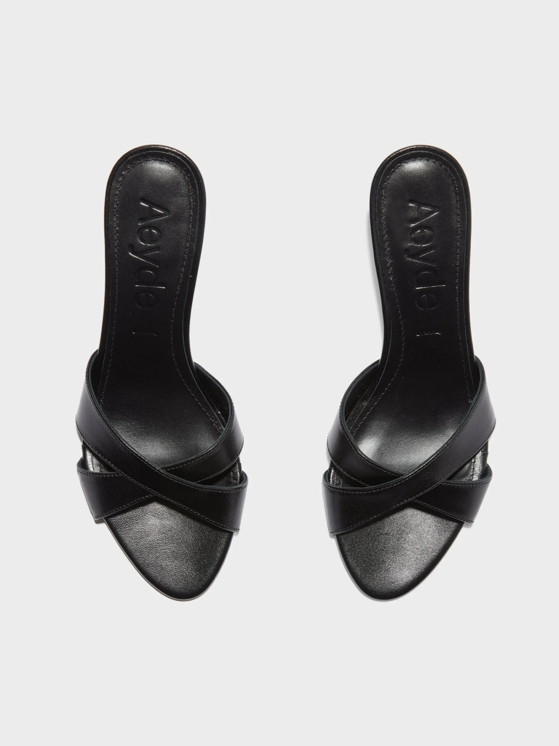 Fashion Aeyde Vero Leather Mules Black Nappa