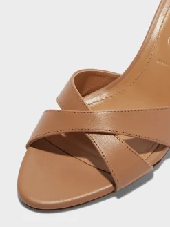 New Aeyde Vero Leather Mules Hazelnut Nappa