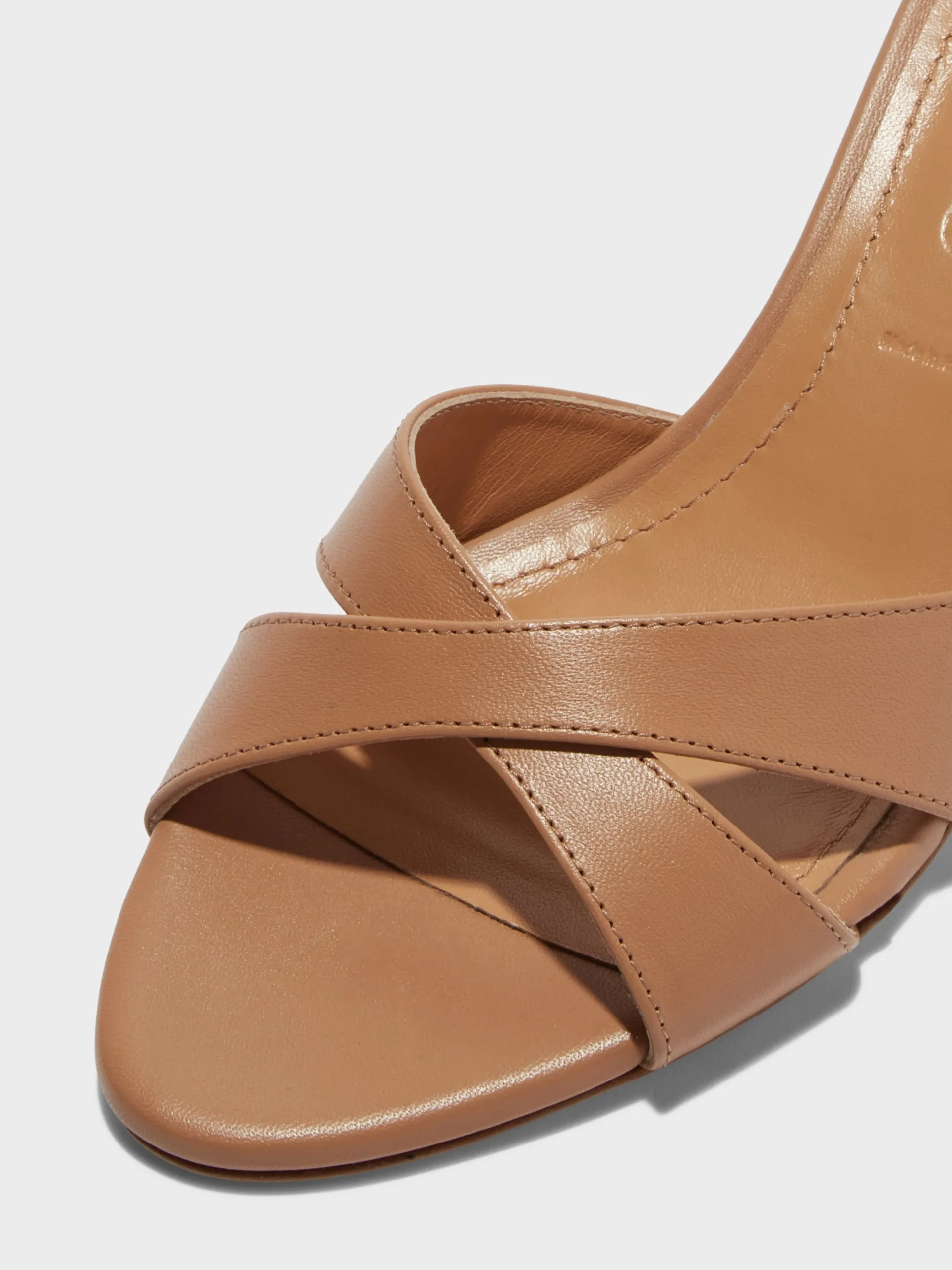 New Aeyde Vero Leather Mules Hazelnut Nappa
