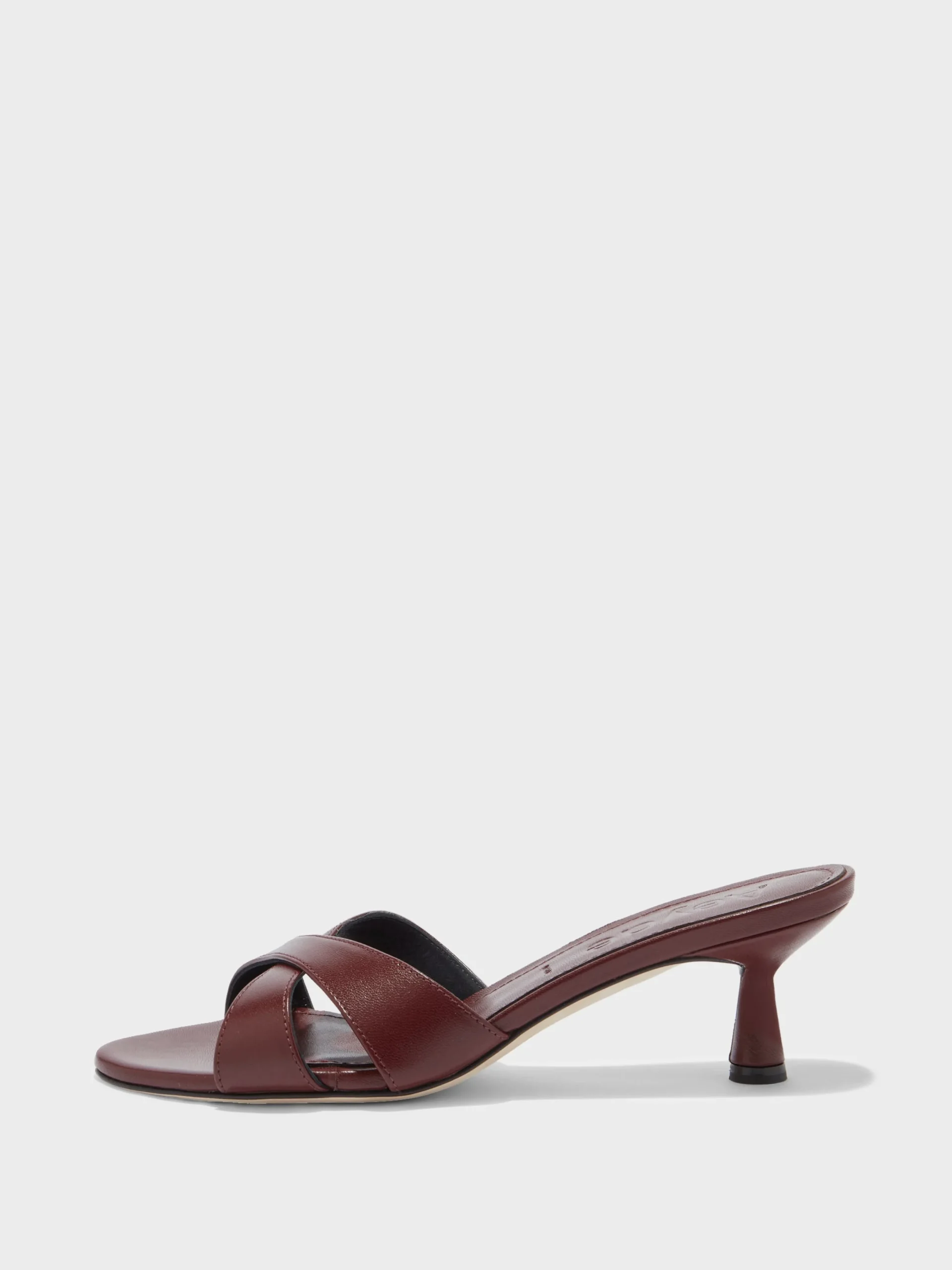 Fashion Aeyde Vero Leather Mules Port Nappa