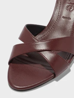 Fashion Aeyde Vero Leather Mules Port Nappa