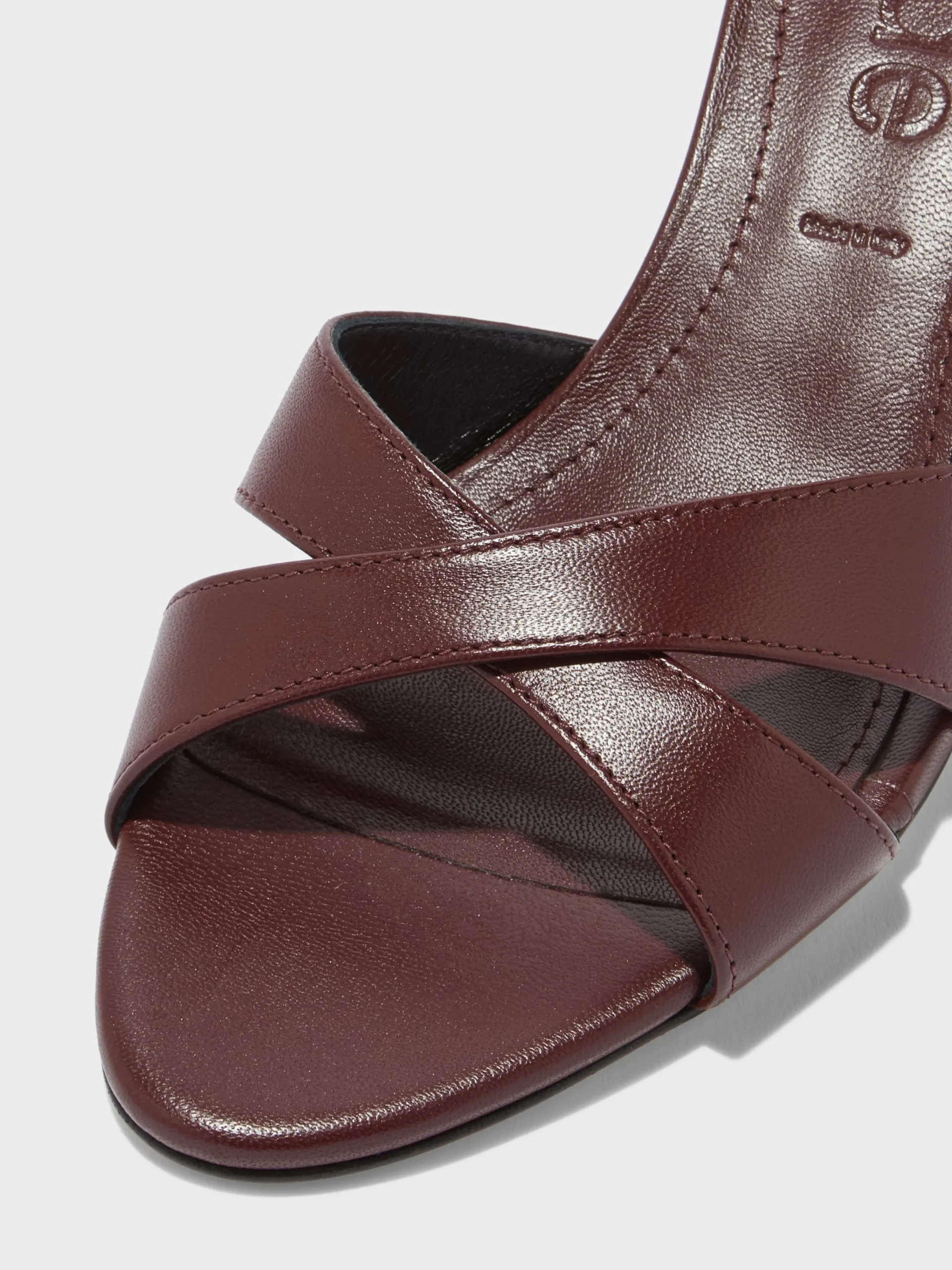 Fashion Aeyde Vero Leather Mules Port Nappa