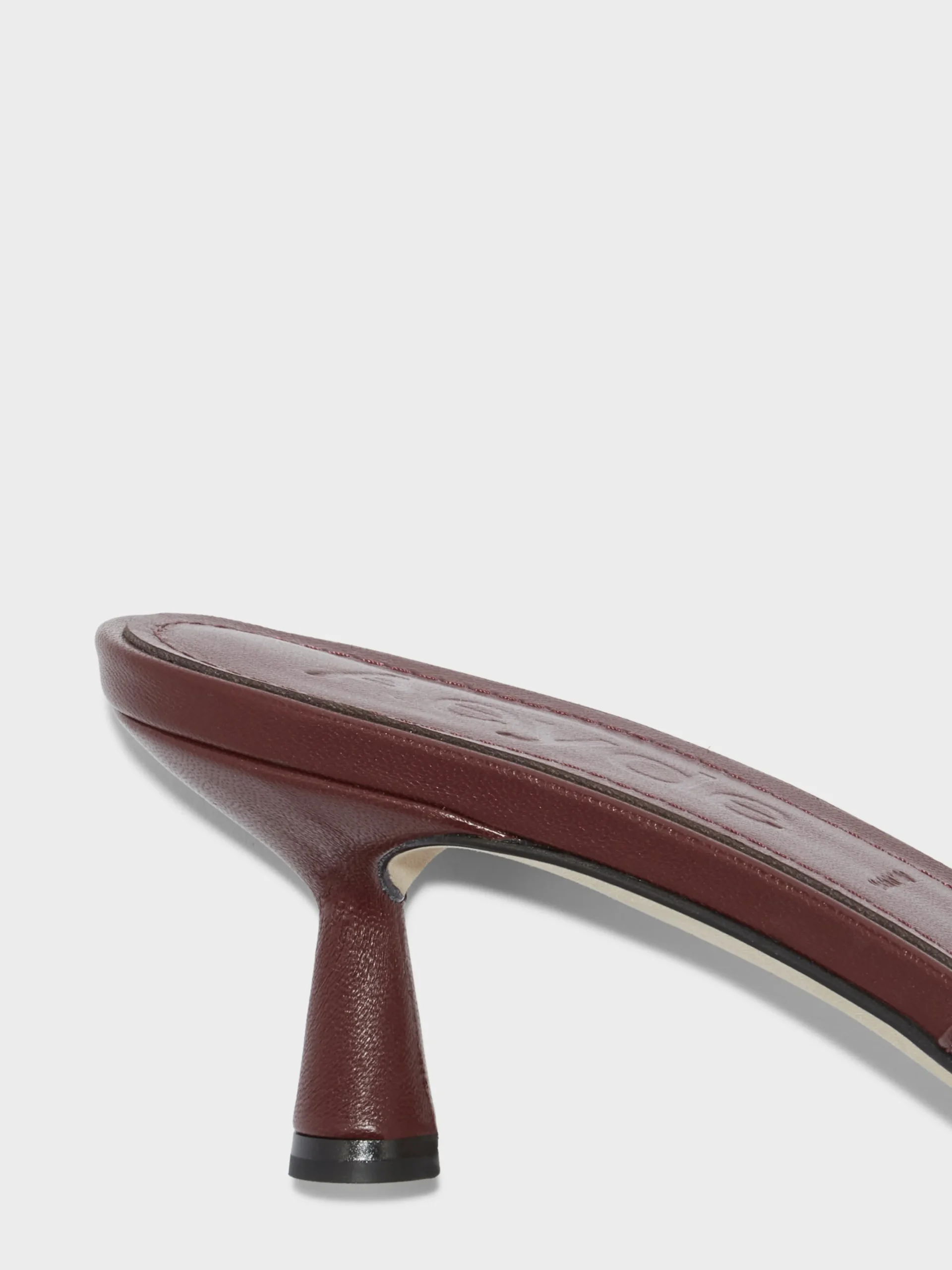 Fashion Aeyde Vero Leather Mules Port Nappa