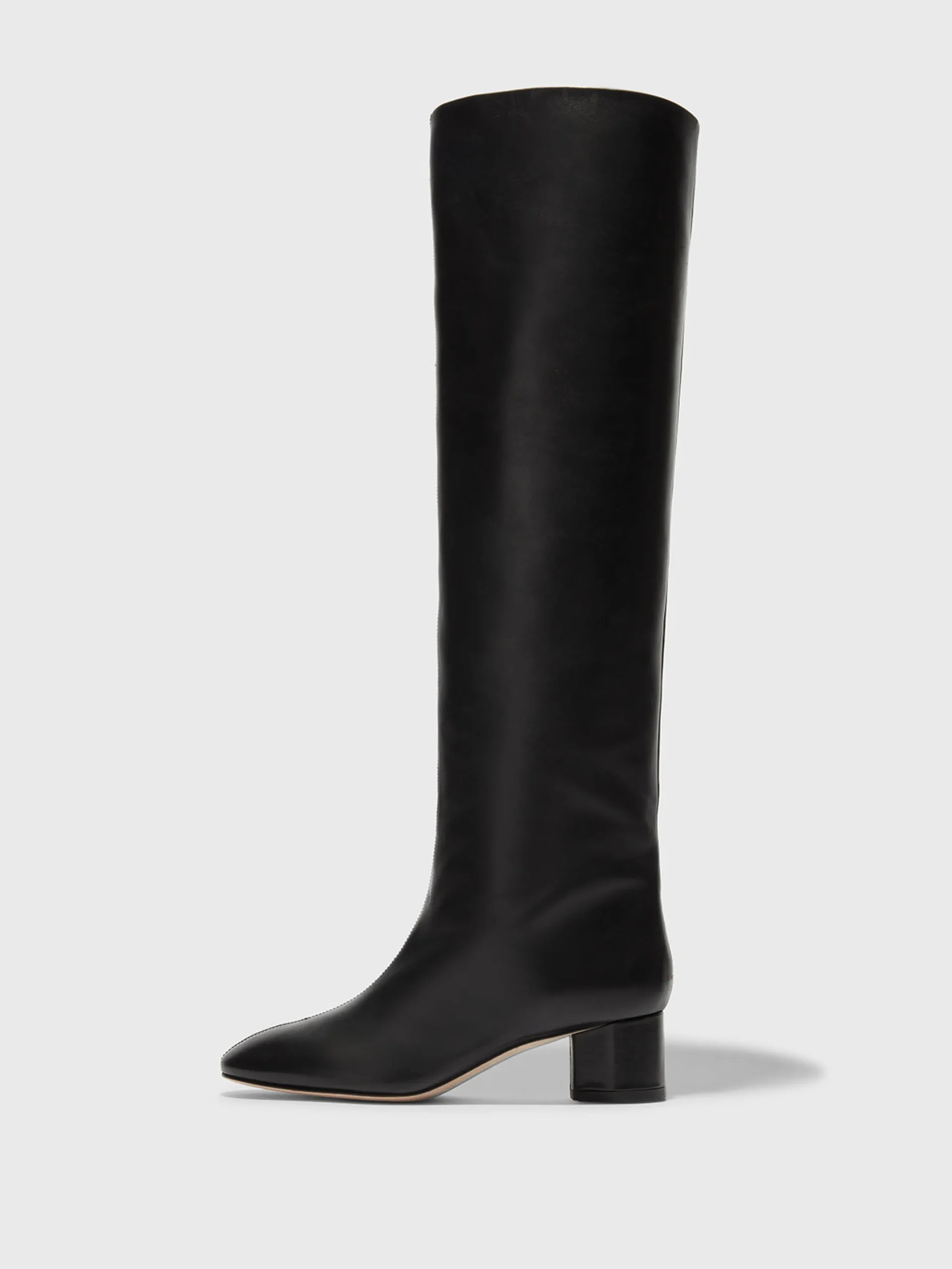 Hot Aeyde Willa Leather Over-Knee Boots Black Calf