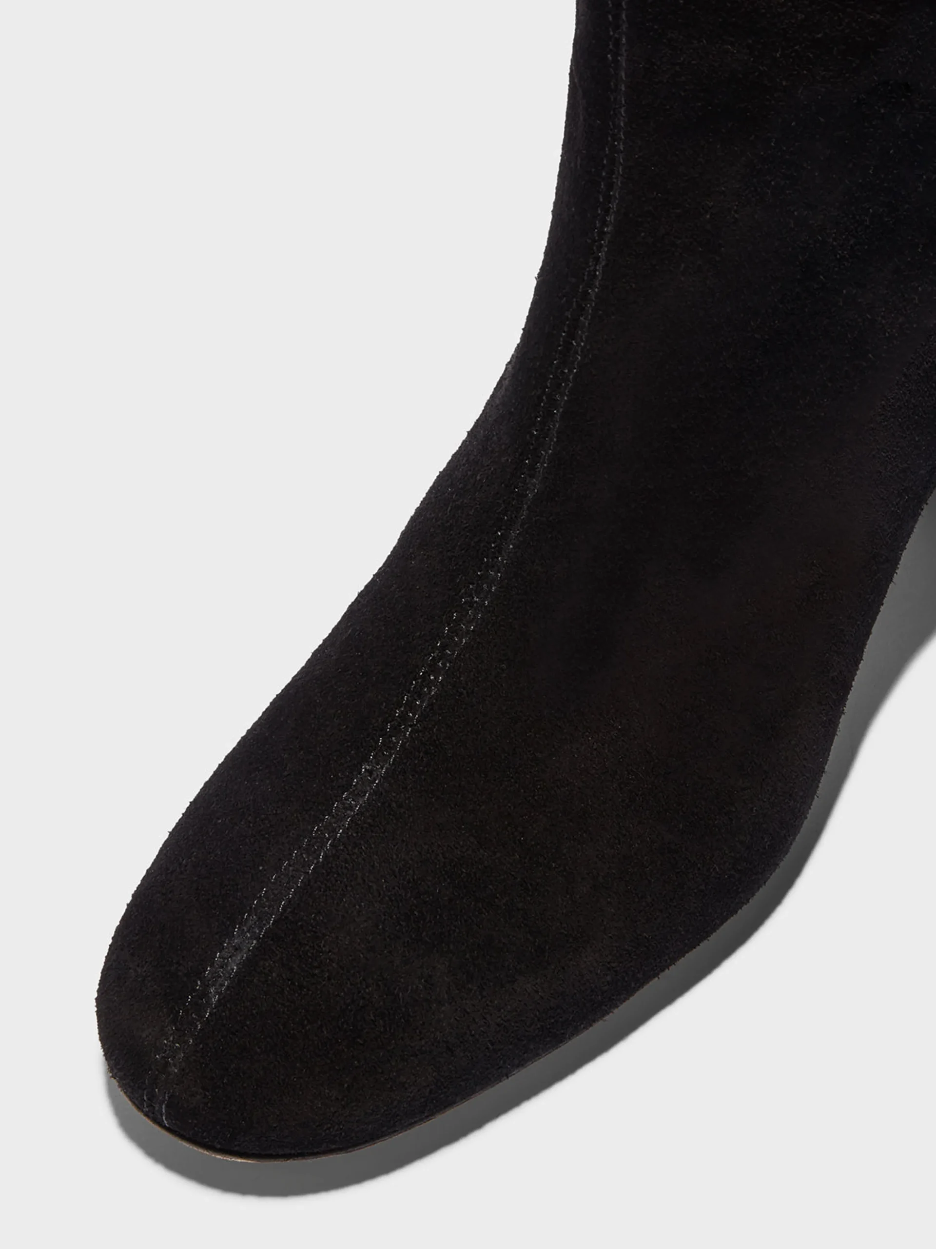 Sale Aeyde Willa Suede Over-Knee Boots Black Suede