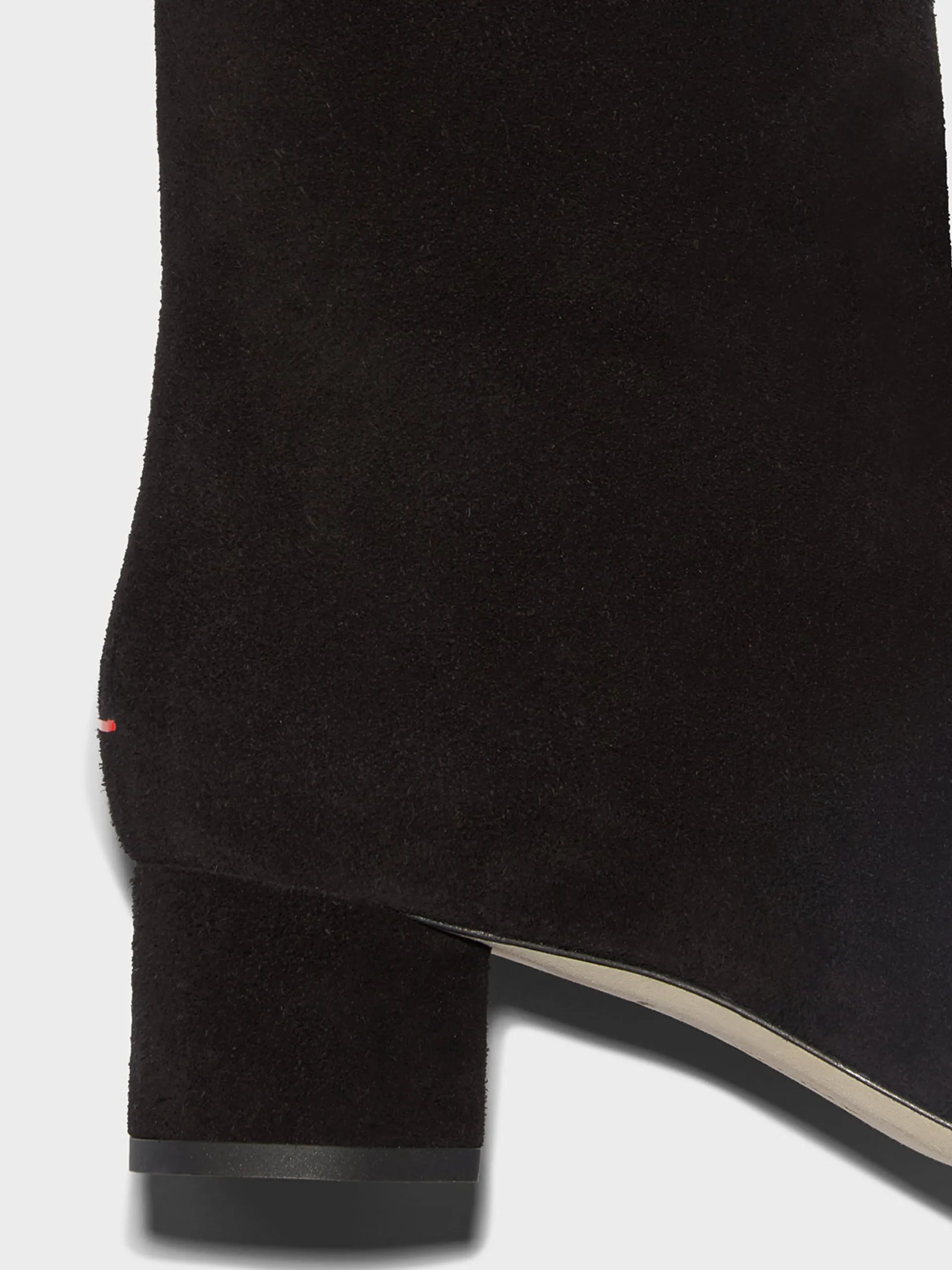 Sale Aeyde Willa Suede Over-Knee Boots Black Suede