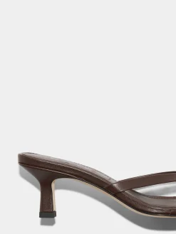 Fashion Aeyde Wilma Leather Thong Sandals Moka Nappa