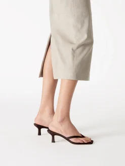 Fashion Aeyde Wilma Leather Thong Sandals Moka Nappa